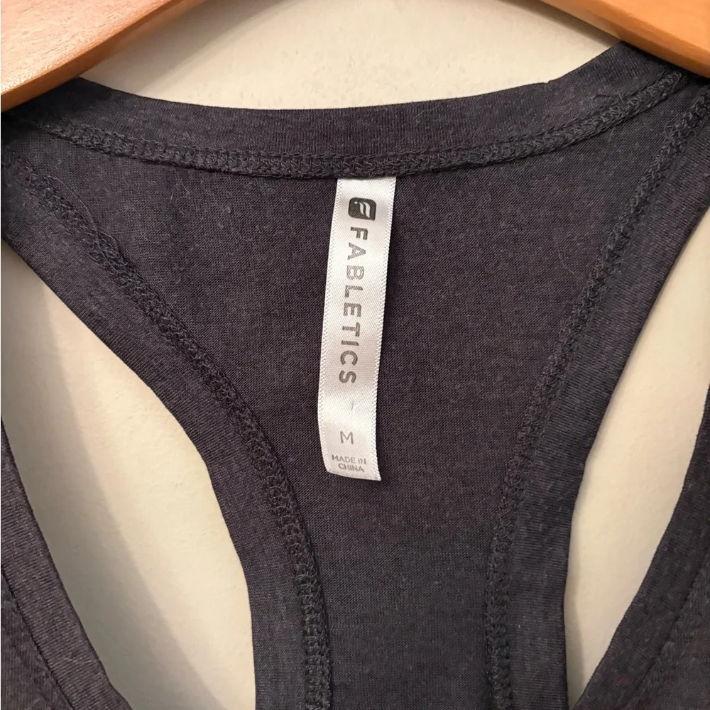 Fabletics Black Racerback Tank Top - Picture 3 of 3